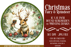 Christmas Spinner, Fairy and Reindeer Christmas Round, r1 Product Image 1
