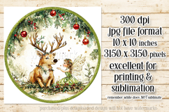 Christmas Spinner, Fairy and Reindeer Christmas Round, r3 Product Image 2