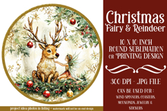 Christmas Spinner, Fairy and Reindeer Christmas Round, r5 Product Image 1