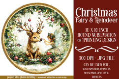 Christmas Spinner, Fairy and Reindeer Christmas Round, r6 Product Image 1