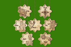 Laser Cut Wooden Christmas Ornaments Product Image 6