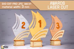 3D Awards Laser Cut Bundle. Sports Trophies SVG Product Image 5