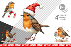 Christmas Robin Wonders Clipart Product Image 1