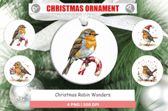 Christmas Robin Wonders Ornament Product Image 1