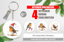 Christmas Robin Wonders Keychain Product Image 1