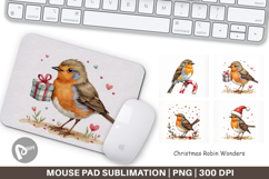 Christmas Robin Wonders Mouse Pad Product Image 1