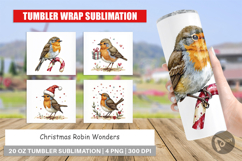 Christmas Robin Wonders Tumbler Product Image 1