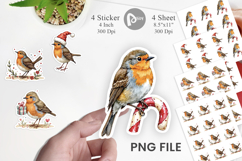 Christmas Robin Wonders Sticker Product Image 1