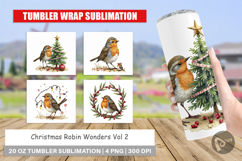 Christmas Robin Wonders Tumbler Product Image 1