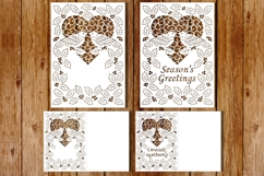 Pop Up Christmas Robins, Merry Christmas, Greeting Card SVG. Product Image 3