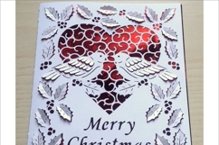 Pop Up Christmas Robins, Merry Christmas, Greeting Card SVG. Product Image 4