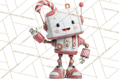 Christmas Robot Clipart PNG, Fun Christmas Png Product Image 3