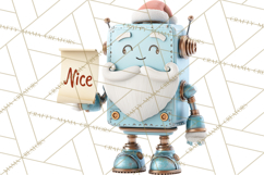 Christmas Robot Clipart PNG, Fun Christmas Png Product Image 4