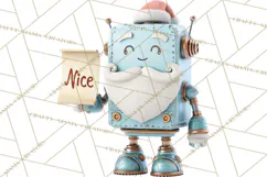Christmas Robot Clipart PNG, Fun Christmas Png Product Image 4