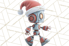 Christmas Robot Clipart PNG, Fun Christmas Png Product Image 5