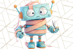 Christmas Robot Clipart PNG, Fun Christmas Png Product Image 3