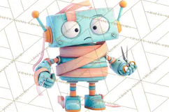 Christmas Robot Clipart PNG, Fun Christmas Png Product Image 3