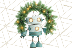 Christmas Robot Clipart PNG, Fun Christmas Png Product Image 2