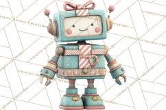 Christmas Robot Clipart PNG, Fun Christmas Png Product Image 2