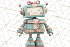 Christmas Robot Clipart PNG, Fun Christmas Png Product Image 2