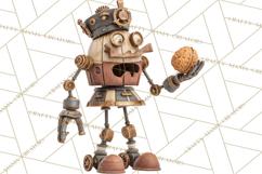 Christmas Robot Clipart PNG, Fun Christmas Png Product Image 3