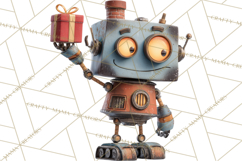 Christmas Robot Clipart PNG, Fun Christmas Png Product Image 2