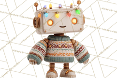 Christmas Robot Clipart PNG, Fun Christmas Png Product Image 5