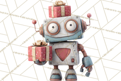 Christmas Robot Clipart PNG, Fun Christmas Png Product Image 3