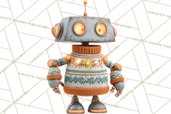 Christmas Robot Clipart PNG, Fun Christmas Png Product Image 2