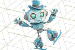 Christmas Robot Clipart PNG, Fun Christmas Png Product Image 3