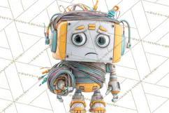Christmas Robot Clipart PNG, Fun Christmas Png Product Image 5