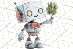 Christmas Robot Clipart PNG, Fun Christmas Png Product Image 2
