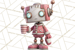 Christmas Robot Clipart PNG, Fun Christmas Png Product Image 4