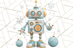 Christmas Robot Clipart PNG, Fun Christmas Png Product Image 4