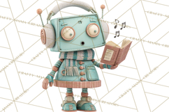 Christmas Robot Clipart PNG, Fun Christmas Png Product Image 5