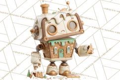 Christmas Robot Clipart PNG, Fun Christmas Png Product Image 4