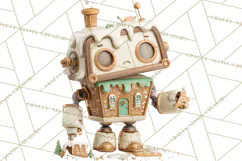 Christmas Robot Clipart PNG, Fun Christmas Png Product Image 4