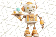 Christmas Robot Clipart PNG, Fun Christmas Png Product Image 2