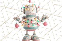 Christmas Robot Clipart PNG, Fun Christmas Png Product Image 3