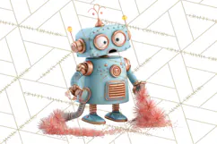 Christmas Robot Clipart PNG, Fun Christmas Png Product Image 4
