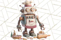Christmas Robot Clipart PNG, Fun Christmas Png Product Image 3