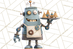 Christmas Robot Clipart PNG, Fun Christmas Png Product Image 4