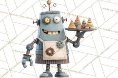Christmas Robot Clipart PNG, Fun Christmas Png Product Image 4