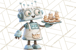 Christmas Robot Clipart PNG, Fun Christmas Png Product Image 5