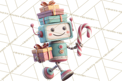 Christmas Robot Clipart PNG, Fun Christmas Png Product Image 2