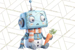 Christmas Robot Clipart PNG, Fun Christmas Png Product Image 4