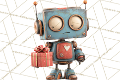 Christmas Robot Clipart PNG, Fun Christmas Png Product Image 2