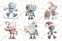 Christmas Robot Clipart PNG, Fun Christmas Png Product Image 3