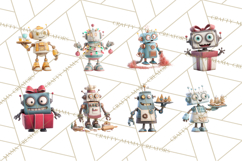 Christmas Robot Clipart PNG, Fun Christmas Png Product Image 8