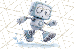 Christmas Robot Clipart PNG, Fun Christmas Png Product Image 4